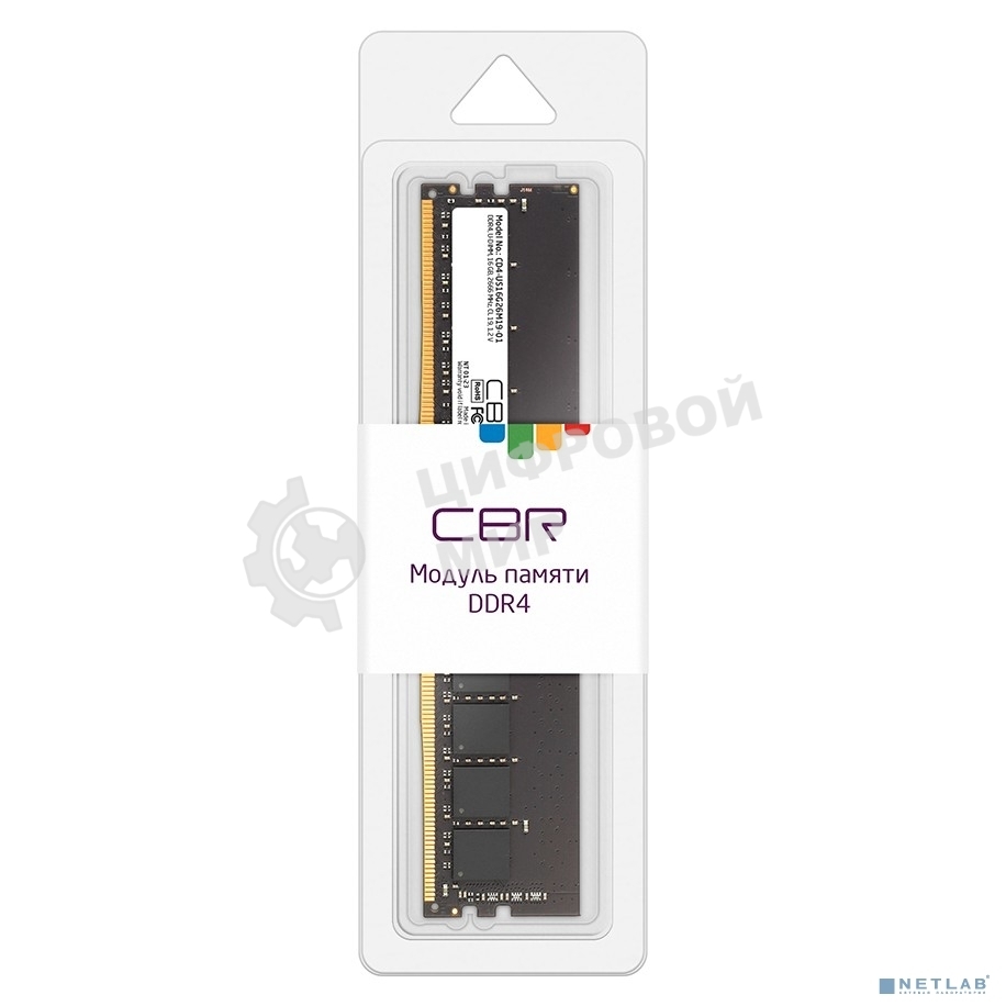 Оперативная память CBR, DDR4, 16GB (1x16 GB), 2666 MHz, CL19, DIMM