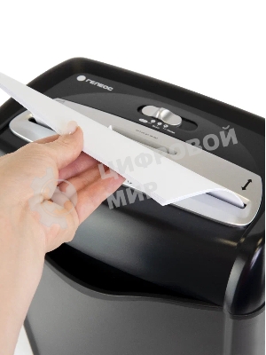 Шредер Heleos УД15-2 черный/серебристый (секр.Р-2) ленты 12лист. 15лтр. скобы пл.карты