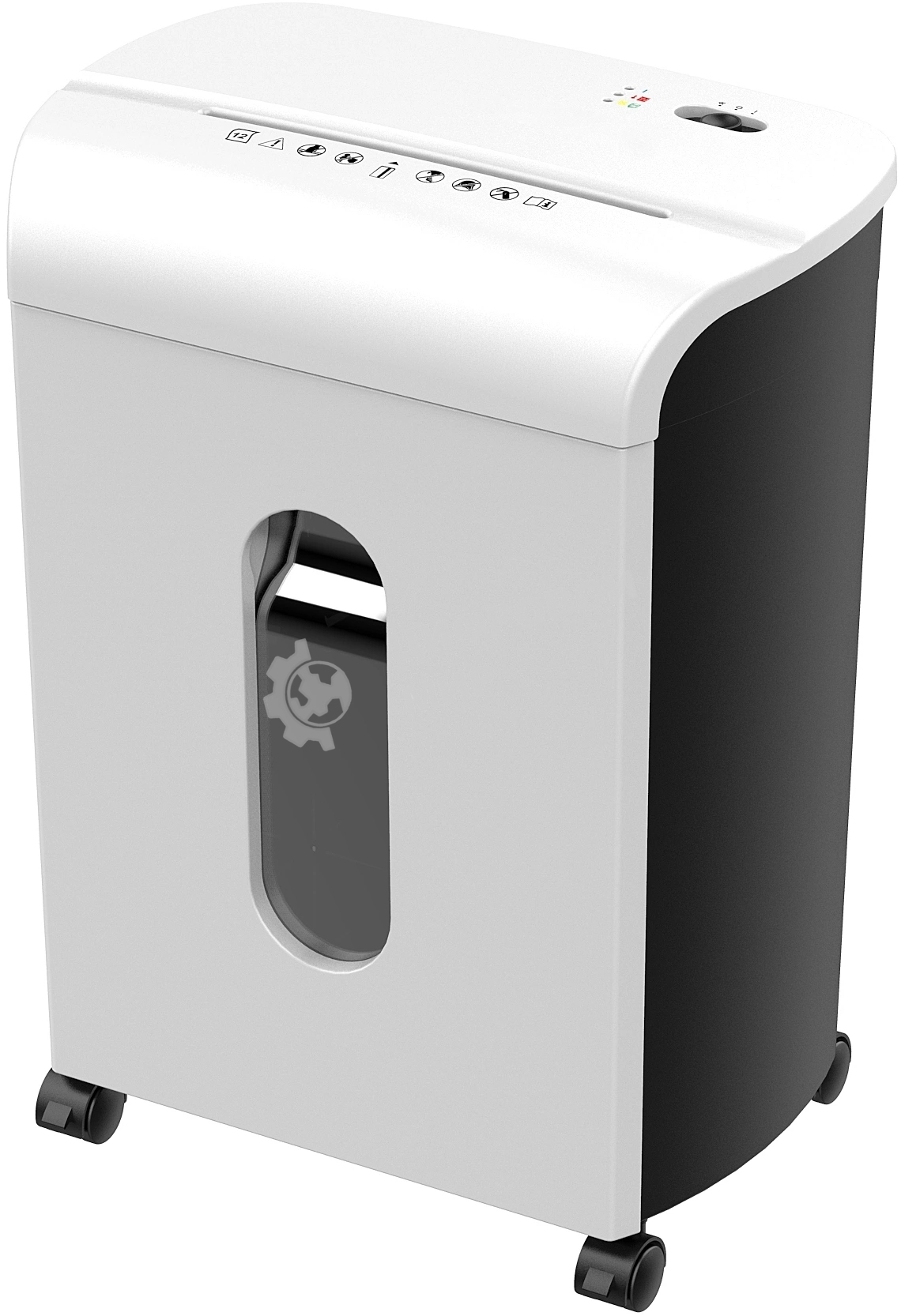 Шредер Cactus CS-SH-K4 белый (секр.P-4) фрагменты 12лист. 17лтр. скрепки скобы пл.карты