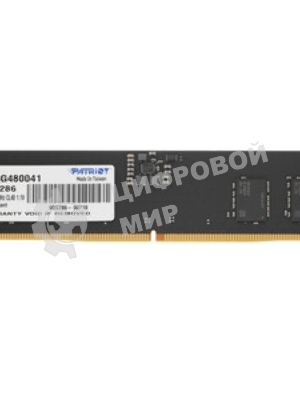 Оперативная память Patriot, DDR5, 8GB (1x8 GB), 4800 MHz, CL40, SO-DIMM