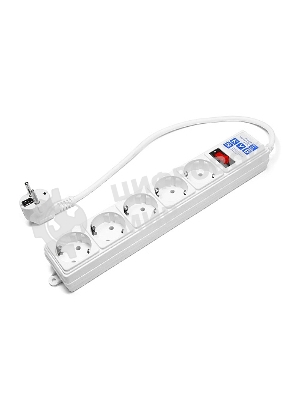 Сетевой фильтр Power Cube B 0,5 м 5 розеток (белый) 10А/2,2кВт