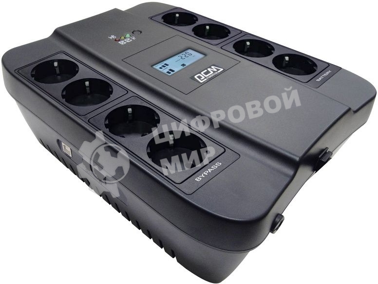 Источник бесперебойного питания Powercom Spider SPD-750U LCD 450Вт 750ВА черный