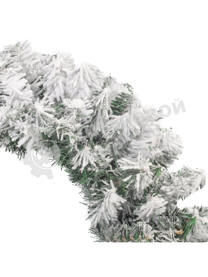 Заснеженный еловый венок Neon-night Ø 60 см, ПВХ