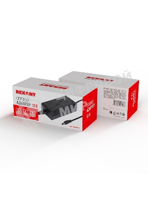 Источник питания Rexant 110-220 V AC/12 V DC 4,5 А 50 W с DC разъемом подключения 5.5х2.1, без влагозащиты (IP23)