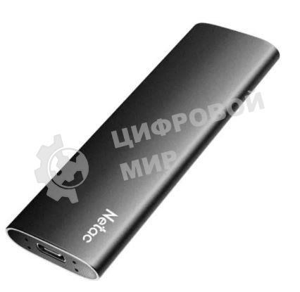 Внешний SSD Netac Z SLIM, 128 GB, USB 3.2 Gen 2 Type-C, R/W 520/480, черный