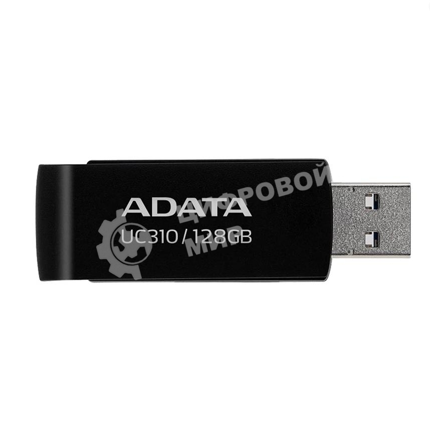 Флешка USB ADATA UC310 (UC310-128G-RBK), 128Gb, USB 3.2 Gen 1, R/W 100/30, черный