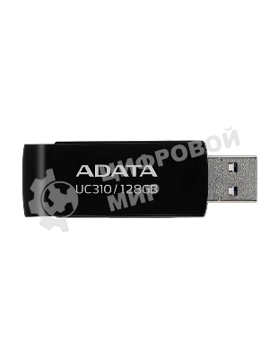 Флешка USB ADATA UC310 (UC310-128G-RBK), 128Gb, USB 3.2 Gen 1, R/W 100/30, черный