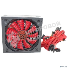 Блок питания Ginzzu PC500 (Red), 500Вт 80 PLUS, 140мм, черный