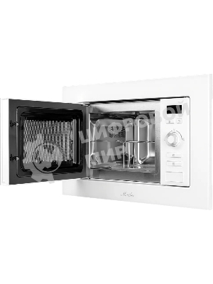 Микроволновая печь встраиваемая MONSHER 201 W 20 л, 800-1250 Вт, гриль, 8 программ, белый