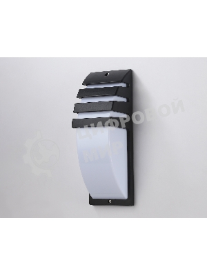 Уличный настенный архитектурный светильник ST5202 BK черный IP54 E27 max 40W 331*112*35