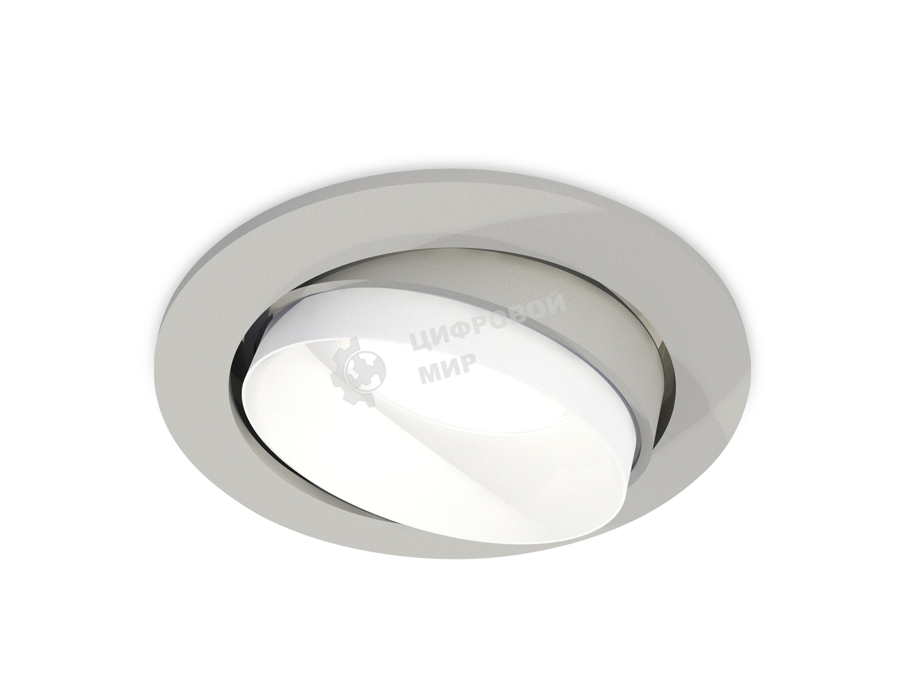 Комплект встраиваемого поворотного светильника Ambrella light XC7653020 SGR/SWH серый песок/белый песок MR16 GU5.3 (C7653, N7030)
