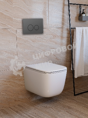 Инсталляция с унитазом комплект BAU NEO 6 в 1: унитаз подвесной безободковый торнадо Bau Dream 51х35, быстросъемное сиденье микролифт, кнопка смыва BAU Dream, серый матовый