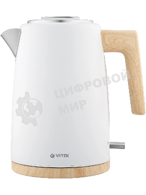 Чайник электрический Vitek VT-1154 1.7л. 2200Вт белый/дерево