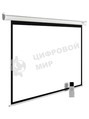 Экран Cactus 360x360 см MotoExpert CS-PSME-360x360-WT 1:1 настенно-потолочный рулонный белый (моторизованный привод)