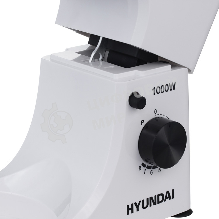 Миксер планетарный Hyundai HYM-S4451 1000 Вт, белый/черный