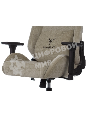 Кресло игровое Бюрократ Knight N1 Fabric бежевый Light-21, с подголов. крестовина металл