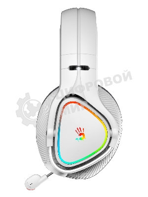 Гарнитура проводная с микрофоном A4Tech Bloody MR710 серый BT оголовье (MR710 GREY)