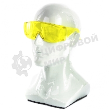Очки Сибртех защитные открытого типа желтые ударопрочный поликарбонат