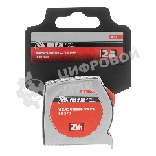 Рулетка MTX Chrom, 2 м x 13 мм, хромированный корпус