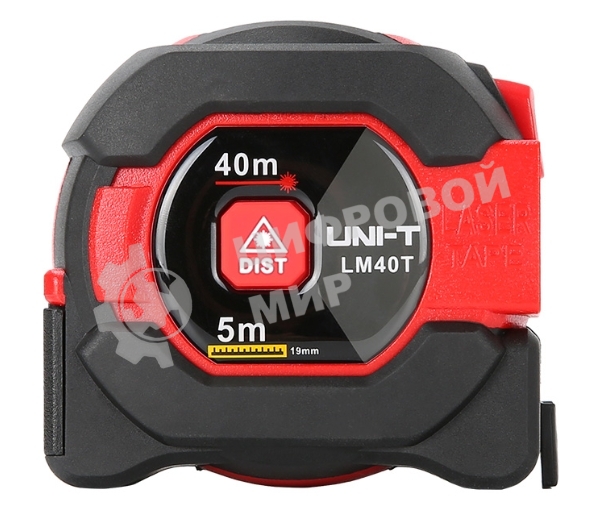 Рулетка 5 м с лазерным дальномером UNI-T LM40T до 40 метров