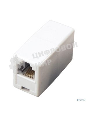 Проходной тeлефонный адаптер Rexant RJ-14(6P4C) (гнездо-гнездо)