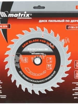 Пильный диск Matrix по дереву, 250x32мм, 60 зубьев Professional