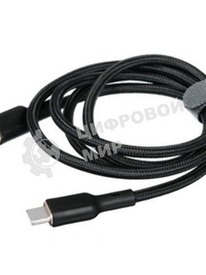 Кабель Aukey Nylon Braided 100w Kevlar 1m черный