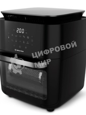 Аэрогриль BRAYER BR2053 черный, 1800 Вт, 12 л, сенсор, 10 программ