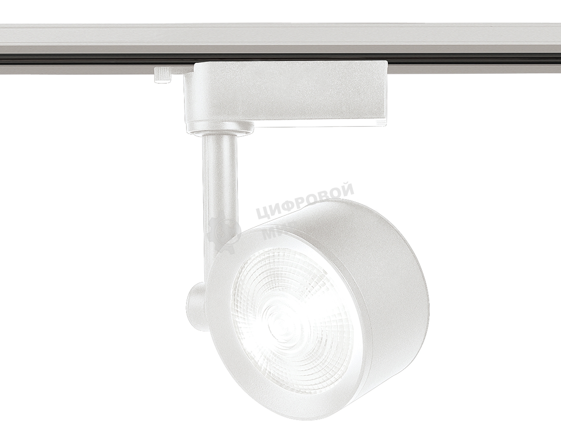 Трековый однофазный светодиодный светильник Ambrella light GL6388 WH белый LED 7W 4200K 24°