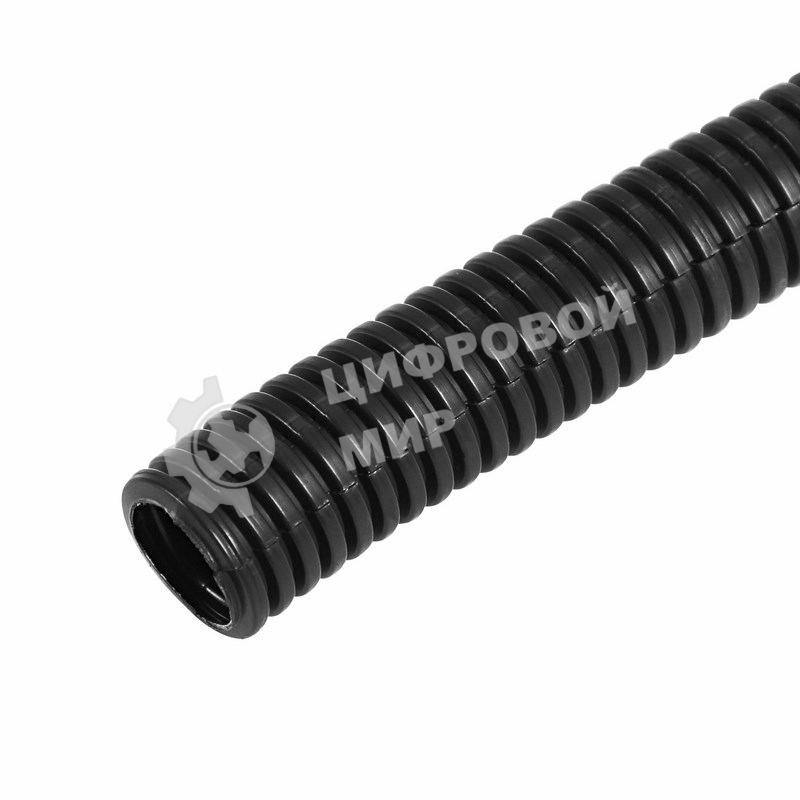 Трубa автомобильная гофрированная ПП, Ø4,6 мм, разрезная, бухта 100 м/уп.