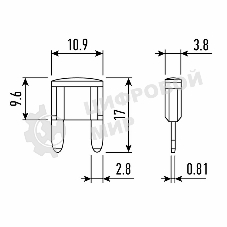 Набор автомобильных предохранителей Rexant 