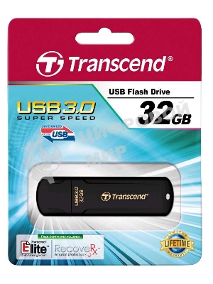 Флешка USB Transcend Jetflash 700 (TS32GJF700), 32Gb, USB 3.0, R/W 70/20, черный