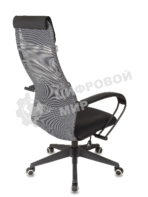 Кресло Бюрократ CH-607 TW-04 Neo Black темно-серый, сетка, подголовник
