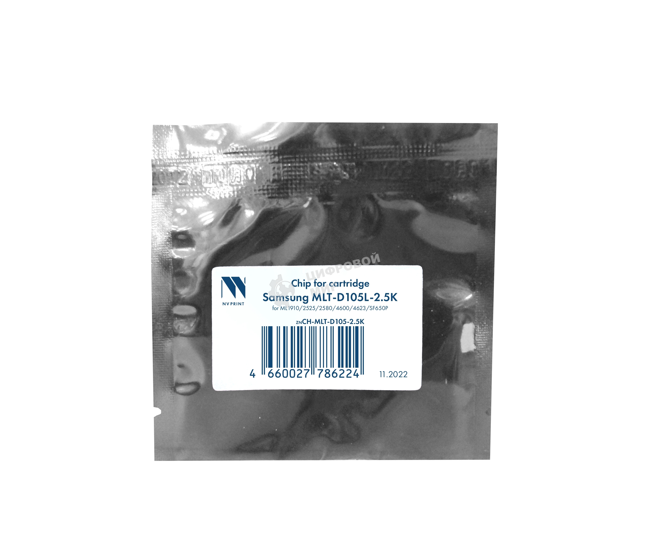 Чип NVPrint для Samsung MLT-D105L для ML1910/1915/2525/2580/4600/4606/4623/SF650P (2.5K) совместимый