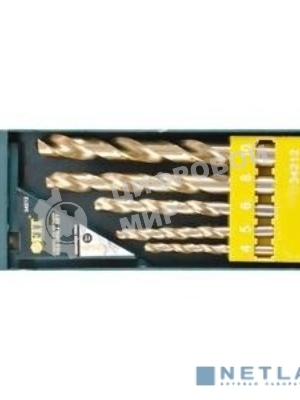 Сверла по металлу FIT IT HSS, титановое покрытие, набор 13 шт. 34217