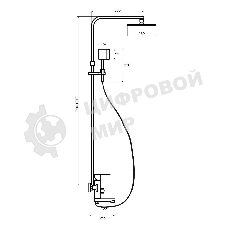 SUS125BL-009DK Душевая система, ø35