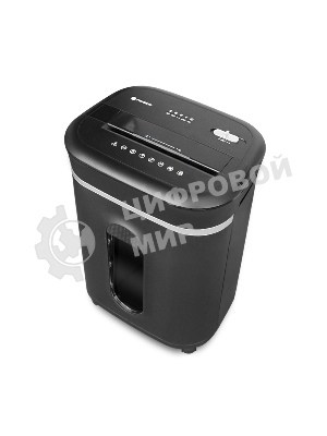 Шредер ГЕЛЕОС УМ28-4, DIN P-4 (4 ур-нь секр.), фрагмент 3,9х30мм, 19-21 лист (70г/м2), CD/пл.карты/скрепки/скобы, 28 литров