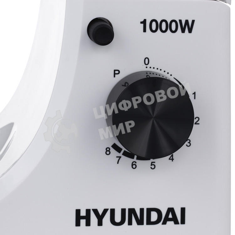 Миксер планетарный Hyundai HYM-S4451 1000 Вт, белый/черный