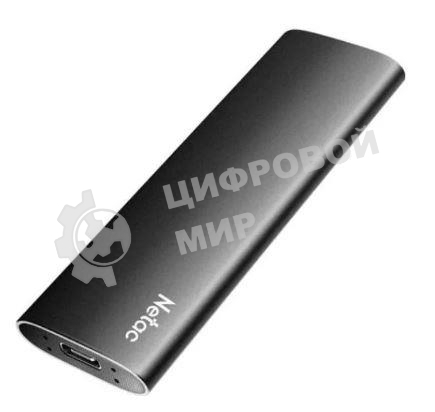 Внешний SSD Netac Z SLIM, 500 Gb, USB 3.2 Gen 2 Type-C, R/W 550/480, черный