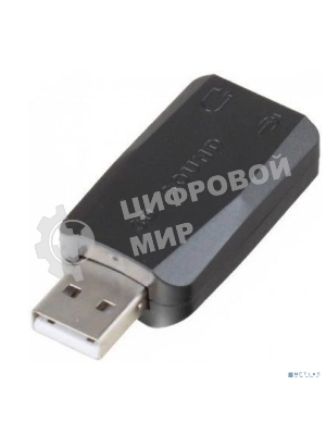 Адаптер (внешняя звуковая карта) ExeGate EX-AU-01N для подключения гарнитуры к USB порту