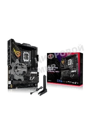 Материнская плата ASUS ROG STRIX Z890-H GAMING WIFI, LGA1851, Intel Z890, 4xDDR5, 4xSATA, 4xM.2, 1xPCIe 5.0 x16, 2xPCIe 4.0 x16, 1xDP, 1xHDMI, 1x5Gb LAN, Wi-Fi 7, 2xUSB 2.0, 4xUSB 3.2 Gen 1, 4xUSB 3.2 Gen 2, 2xUSB 3.2 Gen 2x2, 1xUSB-C, 1xS/PDIF, 2x3.5 мм, 7.1, ATX