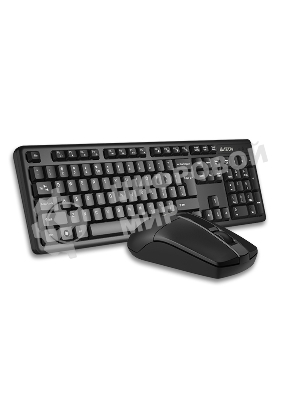 Комплект клавиатура+мышь A4Tech 3330N беспроводной, USB, 1200 DPI, чёрный