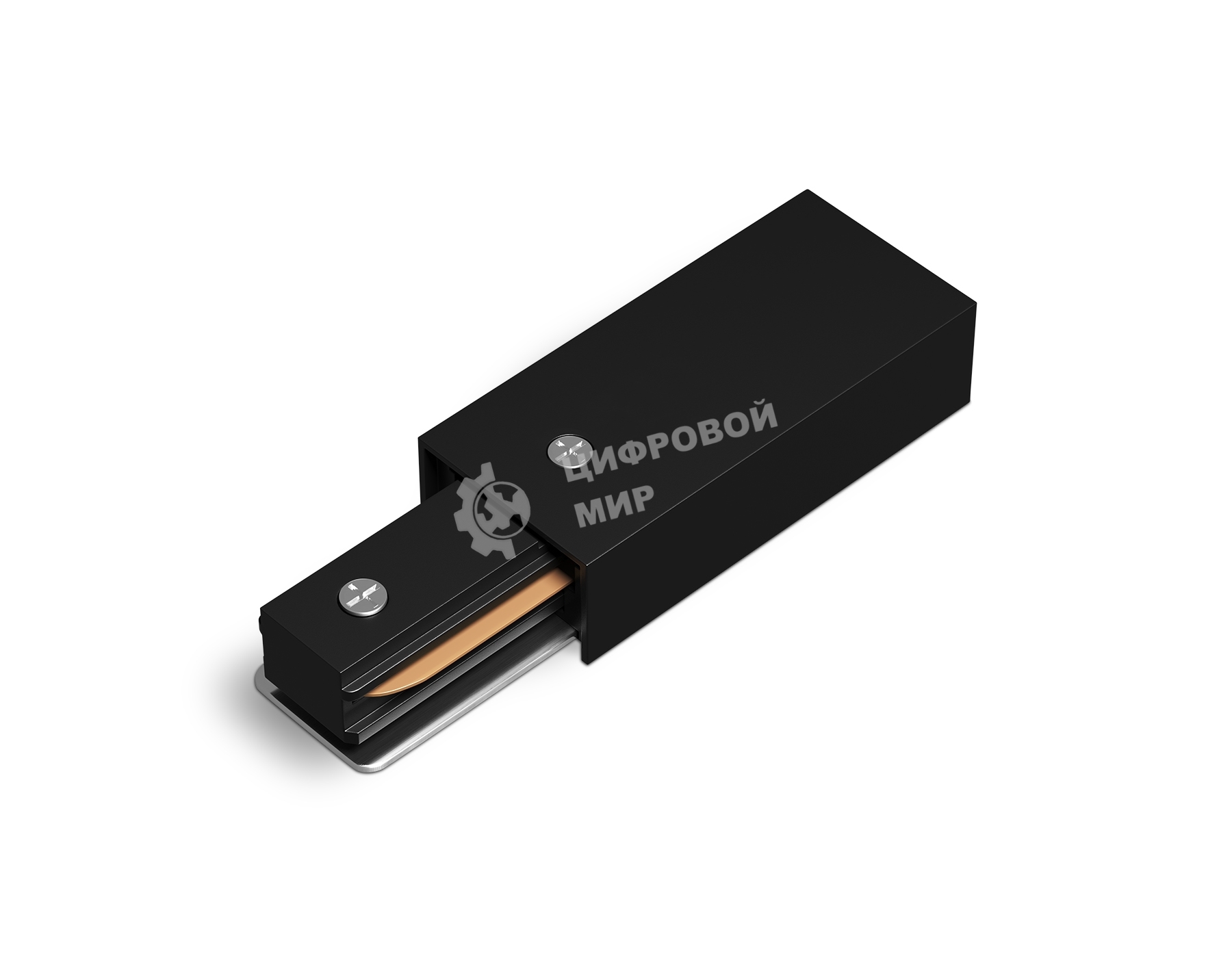 Ввод питания для накладного шинопровода GL7152 BK черный матовый ввод питания IP20 Standard 220V NEW 108*35*20