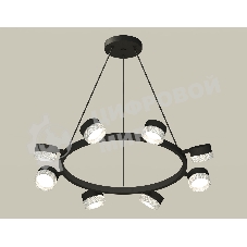 Светильник Ambrella light XB9198250/8 SBK/CL черный песок/прозрачный GX53 (C9198, N8480)