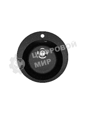 Мойка для кухни BAU Dream Pro D 48, без выпуска, черный камень