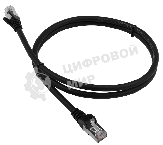 Патч-корд LANMASTER LSZH FTP cat.6, 3.0 м, черный