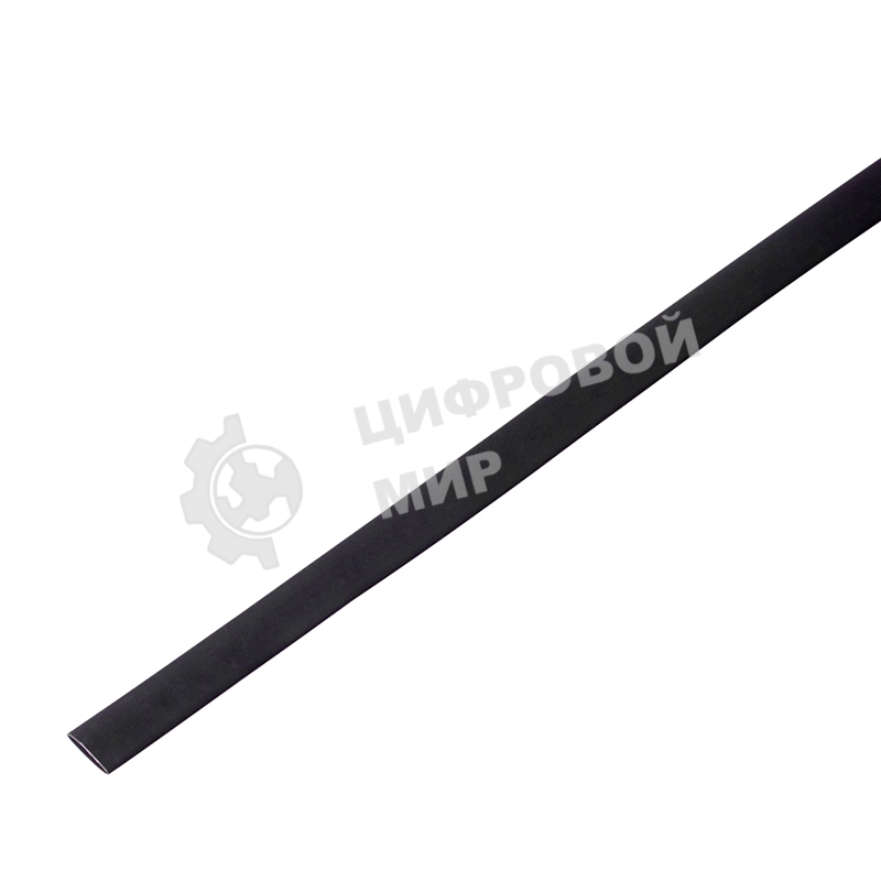 Термоусадочная трубка PROconnect 60/30 мм, черная, упаковка 10 шт. по 1 м