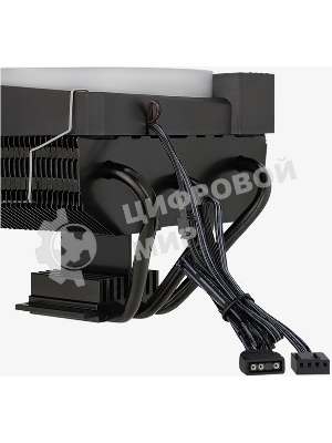Кулер для процессора AeroCool/Formula Cylon 3H черный, 120 мм, алюминий, 1800 об/мин, 24.3 дБ, 4 pin, 125 Вт, 98 мм