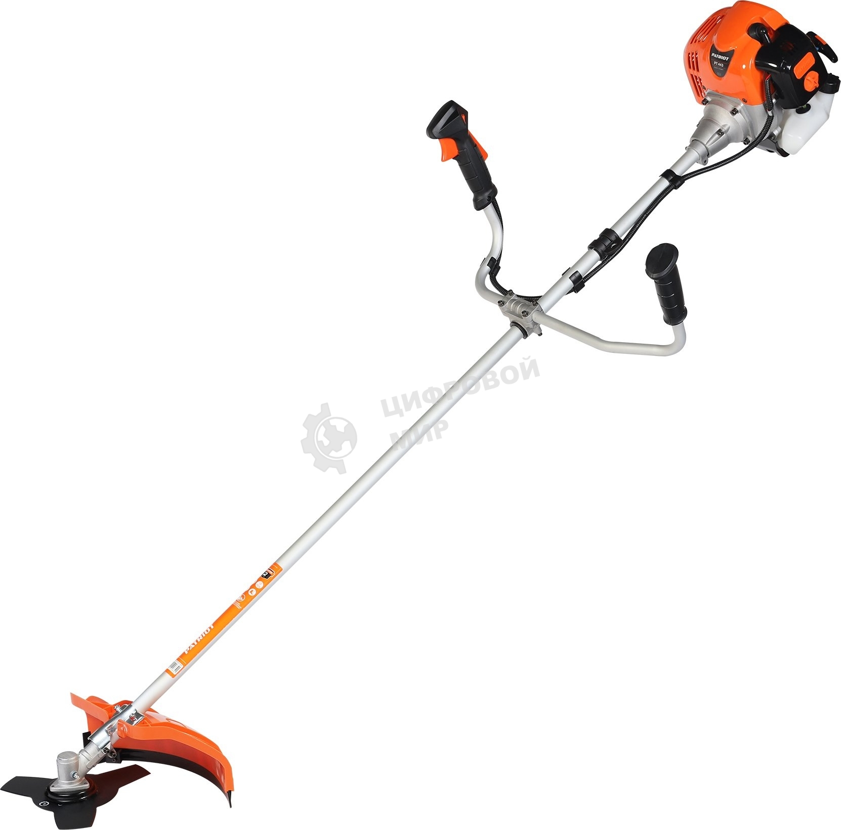 Триммер бензиновый Patriot PT 448 (1+1) 1840Вт 2.5л.с. неразбор.штан. реж.эл.:леска/нож