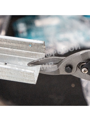 Ножницы по металлу Matrix 250мм пряморежущие обрезиненныерукоятки